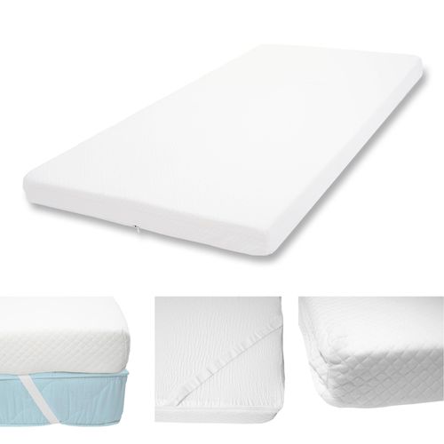 10cm Surmatelas En Mousse  Froid Hwc-E63, Couvre-Matelas, Housse De Matelas   90x200cm
