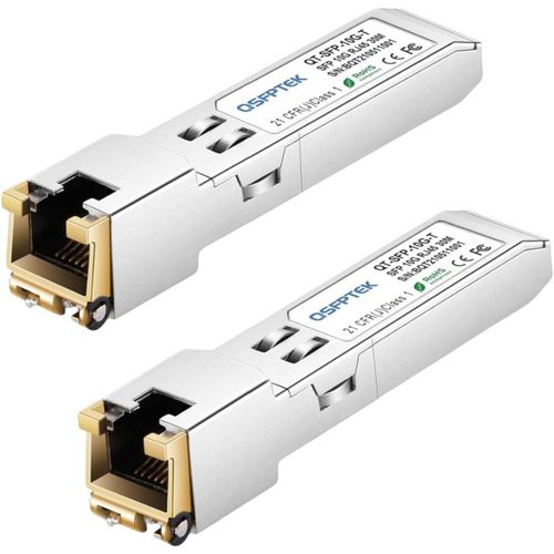 10Gbase-T Sfp+ Module metteur-Rcepteur Rj45 En Cuivre Jusqu' 80 M,Cat6A/7 Fiber 10G Vers Rj45 Pour Cisco Sfp-10G-T-S,Ubiquiti Uf-Rj45-10G,Netgear,D-Link,Supermicro,Linksys,Autres