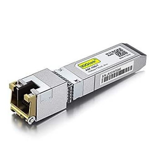 10Gtek Module 10Gb SFP+ RJ45- Transceiver Cuivre 10GBase-T SFP+ Compatible pour Cisco SFP-10G-T-S, Ubiquiti UF-RJ45-10G, Mikrotik S+RJ10, Netgear, TP-Link, D-Link