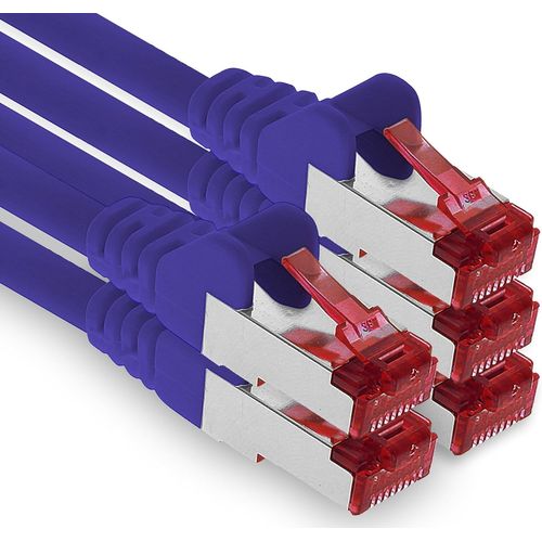 10M Cble Patch Cat6 S/Ftp Pimf Blindage Cat.6 Cble Rseau Rj45 Cble Ethernet Dsl Lan Routeur Commutateur Modem Panneau De Brassage - Violet