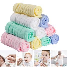 Lot de 10 débarbouillettes en mousseline de coton pour bébé, grandes  serviettes de toilette douces pour les peaux sensibles, absorbantes pour  garçons et filles, nouveau-né et tout-petits, cadeau de liste de naissance (