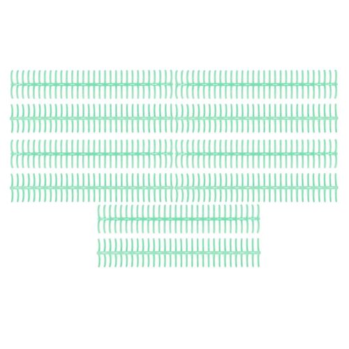 10pcs Reliure En Plastique Dos 19mm 30 Anneaux Peigne Reliure Compatible Avec A4 B5 A5 Format De Papier 150 Feuilles Capacit Vert