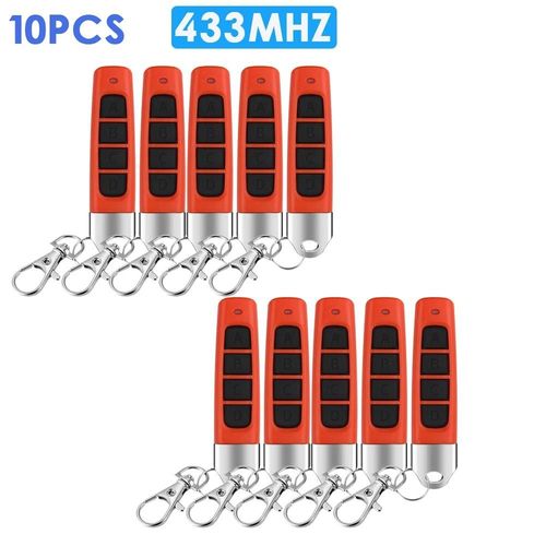 10PCS Rouge - Ouvre porte de Garage, Tlcommande, Duplicateur de tlcommande, 1301A, 315MHz, 433MHz