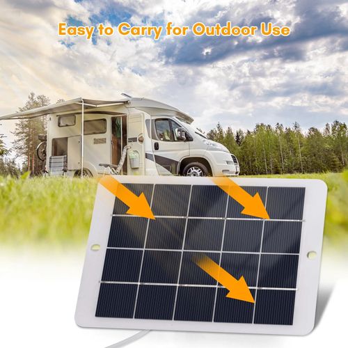10w 5v Usb Panneau Solaire Chargeur Portable Mini Bricolage Systme Solaire Usb Sortie Extrieure D'urgence Mini Systme D'alimentation Pour Tlphone Portable Po