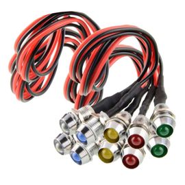 10x 12V 10mm LED Voyant Lampe Pilot Dash Directionnel De Voiture Moto 10x 12V 10mm LED Voyant Lampe Pilot Dash Directionnel De Voiture Moto