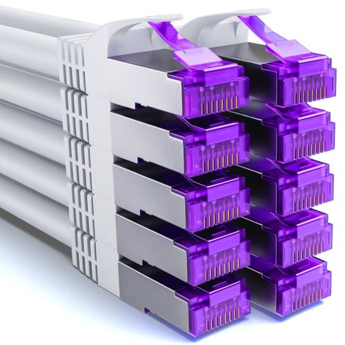 10x 2m CAT7 Cble Rseau - 10 Gigabit
