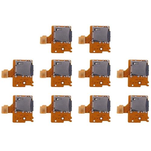 10x Emplacements Pour Carte Micro-Sd Tf, Remplacement De Carte, Pour Console De Jeu Nintendo Switch, Lecteur De Carte