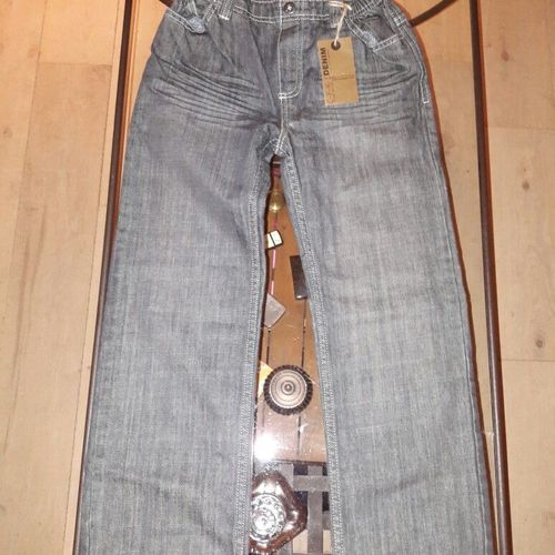 Jean Cfk Denim Taille Basse Coton 12 Ans Bleu