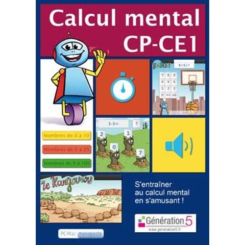 Calcul Mental Cp/Ce1 - Logiciel En Téléchargement - Pc