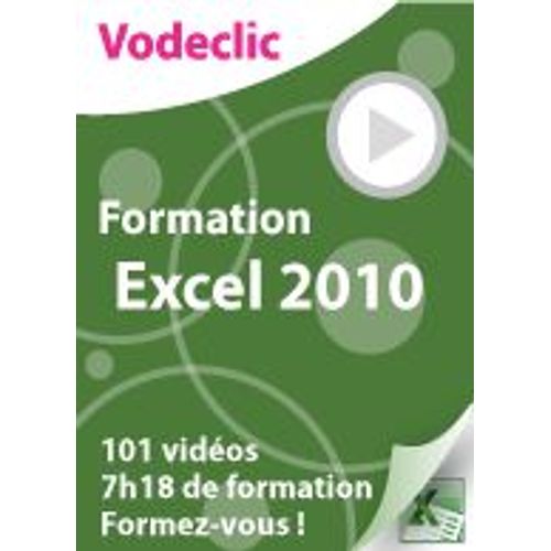 Formation Excel 2010 - 1 Poste - Logiciel En Téléchargement - Pc-Mac