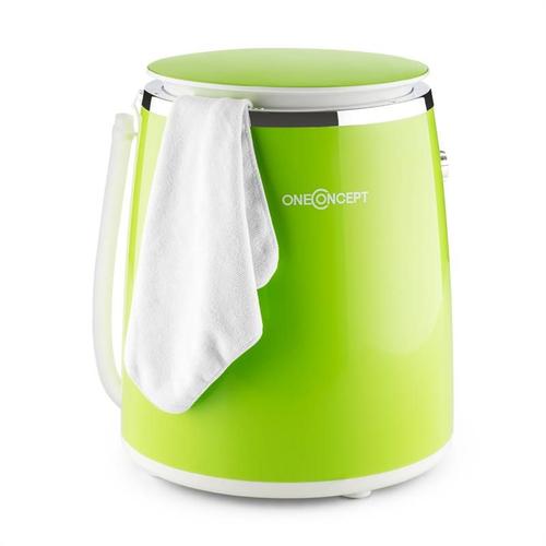 oneConcept Ecowash-Pico Mini machine à  laver avec essorage 3,5 kg 380 W - vert