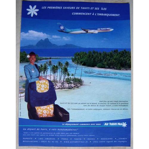 Publicité Papier - Air Tahiti Nui De 2002