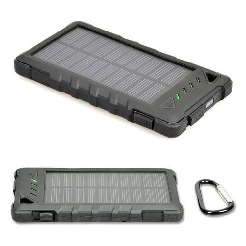 Port - Banque D'alimentation + Chargeur Solaire Li-Ion 8000 Mah - 2.1 A - 2 Connecteurs De Sortie (Usb (Alimentation Uniquement)) - Sur Le Câble : Micro-Usb