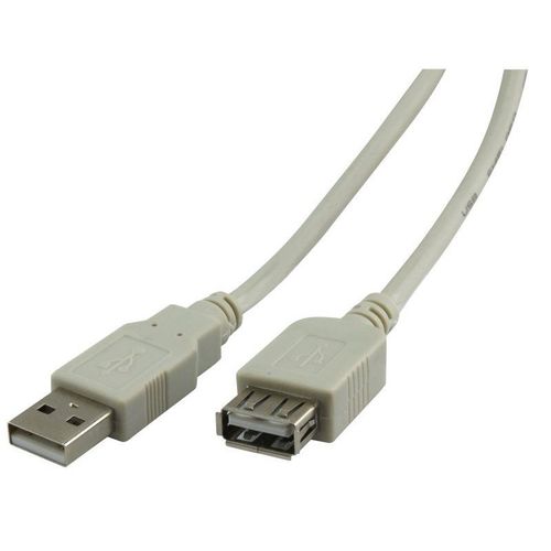 Rallonge USB 2.0 - 1.80m beige