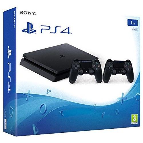 Console Sony Ps4 Slim 1 To + 2ème Manette Dualshock Wireless