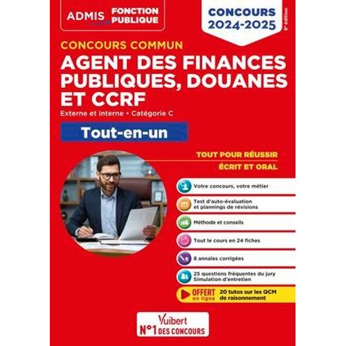 Concours Commun Agent Des Finances Publiques, Douanes Et Ccrf 2024-2025 - Catégorie C - Tout-En-Un