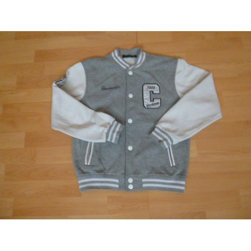 Teddy Gov Denim Gris Et Blanc - 14 Ans