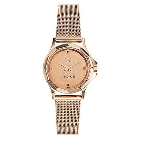 Montre Trendy Kiss Femme Lucille Métal Or Rose Tmg10060-04