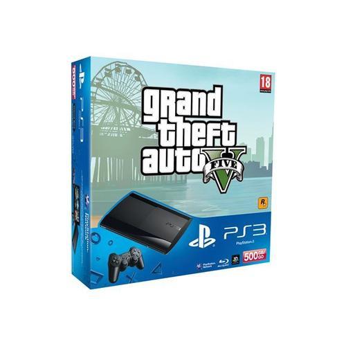 Sony Playstation 3 Slim 500 Go + Jeu Gta V