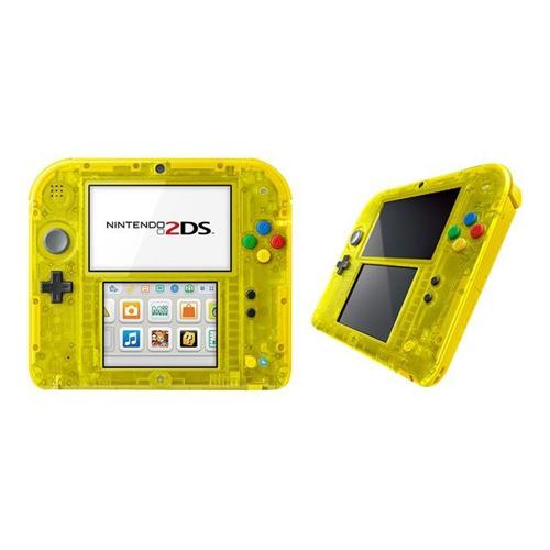 Nintendo 2ds - Special Pikachu Edition - Console De Jeu Portable - Jaune Transparent - Pokemon Yellow Version