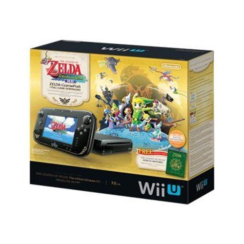 Nintendo Wii U Limited Edition Legend Of Zelda Windwaker Hd Deluxe Bundle - Premium Pack - Console De Jeux - Full Hd, 1080i, Hd, 480p, 480i - Noir - The Legend Of Zelda Wind Waker Hd