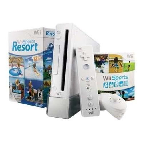 Nintendo Wii - Sports Resort Pak - Console De Jeux - Blanc - Wii Sports, Wii Sports Resort - Avec Wii Motionplus