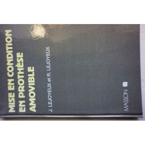 Mise En Condition En Prothèse Amovible