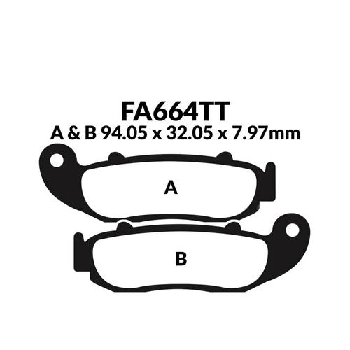 Plaquettes De Frein Ebc Plaquette Ebc-Fa664tt