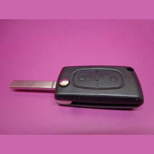 Coque De Clé Avec Clé Rabat Vague Standard Pour Peugeot 207