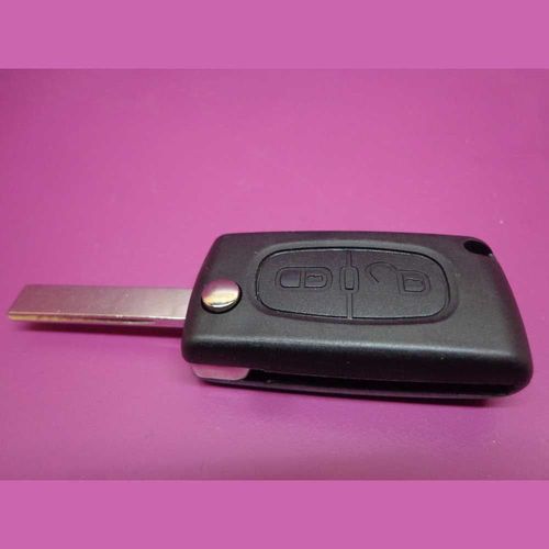 Coque De Clé Avec Clé Rabat Vague Standard Pour Peugeot 207
