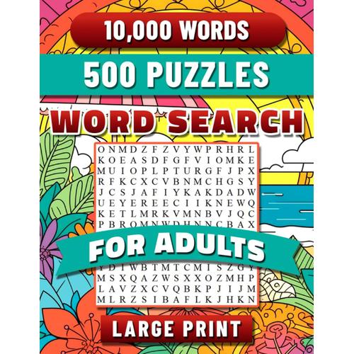 Simple Word Search For Adults: Large Print Word Find Book For Seniors. Easy Activity Puzzles For The Mind With Solutions. Improve Memory & Dementia With Wordsearch.