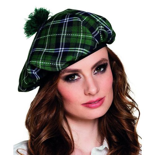 Béret Écossais Vert Adulte Taille Unique