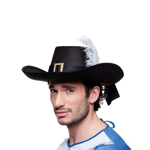 Chapeau Mousquetaire Noir Adulte Taille Unique