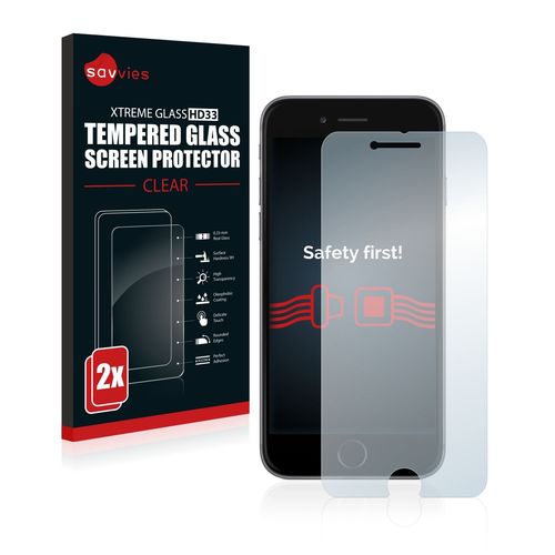 2x Savvies® Hd33 Protecteur D'écran En Verre Trempé Pour Apple Iphone 6