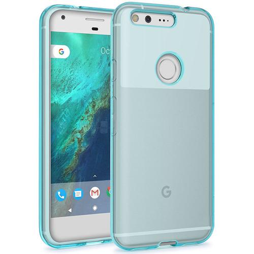 Google Pixel Xl Etui Housse Coque De Protection Ultra Fine Silicone  Tpu Gel Pour Google Pixel Xl (Jelly - Bleu Lagon)