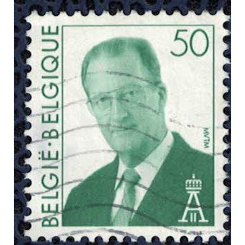 Belgique 1996 Oblitéré Used King Roi Albert Ii Vert Foncé