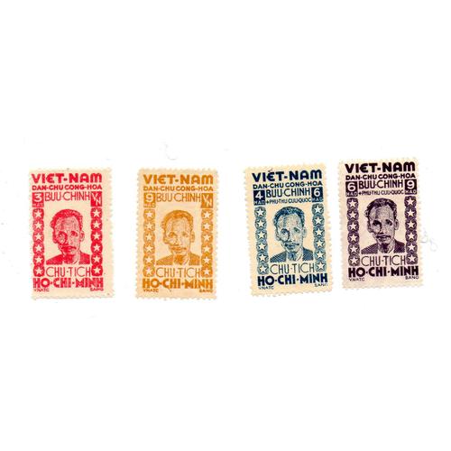 Vietnam Nord- Lot De 4 Timbres Sans Gomme- Ho Chi Minh