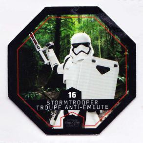 Cartes Jetons Star Wars Leclerc Série 2016 - N° 16 Stormtrooper Troupe Anti-Emeute 