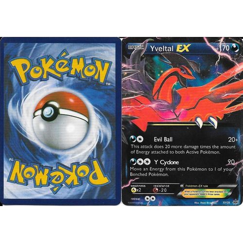 Carte Anglaise Pokemon D'yveltal Ex - Pv 170