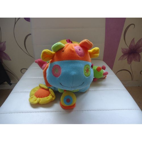 Vache Doudou  En Peluche Eveil Bawi 30 Cm