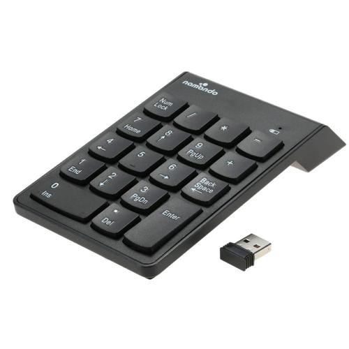 2.4G Clavier USB pavé numérique sans fil Nombre Pad 18 touches Mini numérique pour iMac / MacBook Air / Pro PC portable Notebook bureau