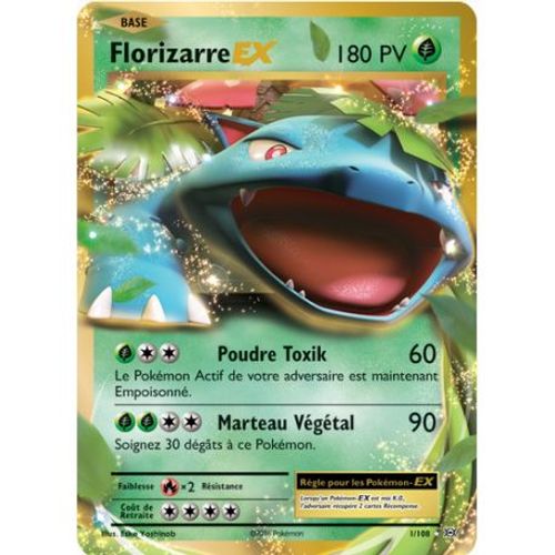Carte Pokemon - Xy12 - Evolutions - Florizarre - Pv 180 - 1/108 - Ex Rare - Vf