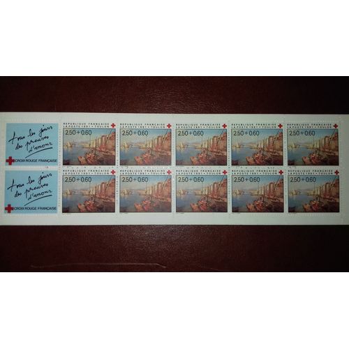 Carnet De Timbres-Poste Surtaxes "Croix Rouge"