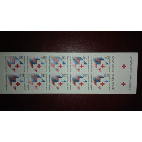 Carnet Timbres-Poste "Croix Rouge"