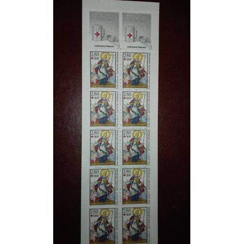 Carnet Timbres Poste "Croix Rouge" Saint Nicolas