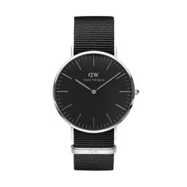 Montre Daniel Wellington Homme Classic Black Cornwall Silver 40mm Dw00100149 - Noir