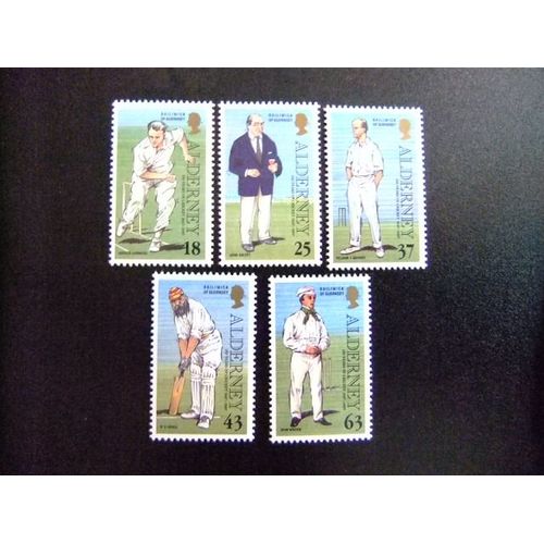 Aurigny Alderney 1997 150  Anniversaire Du Criket Yvert Nº 103 / 107 ** Mnh
