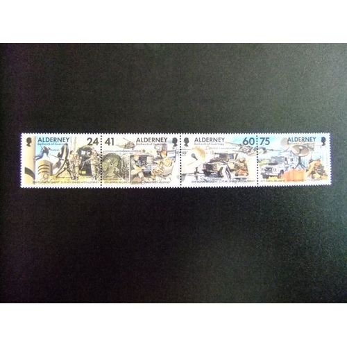 Aurigny Alderney 1996 Soldats Et Materiel Sur Le Terrein Des Operations Yvert Nº 90 / 93 ** Mnh