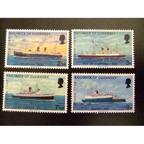 Guernsey Guernesey 1973 Paquebots Poste Yvert Nº 70 /73 ** Mnh
