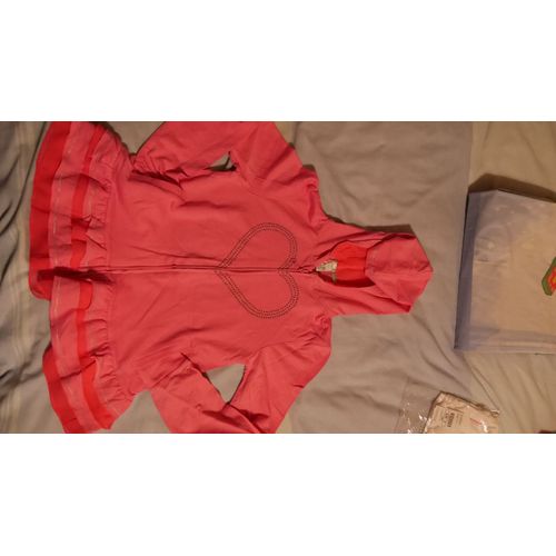 Gilet Zara Girls À Capuche  9-10 Ans Rose Neuf